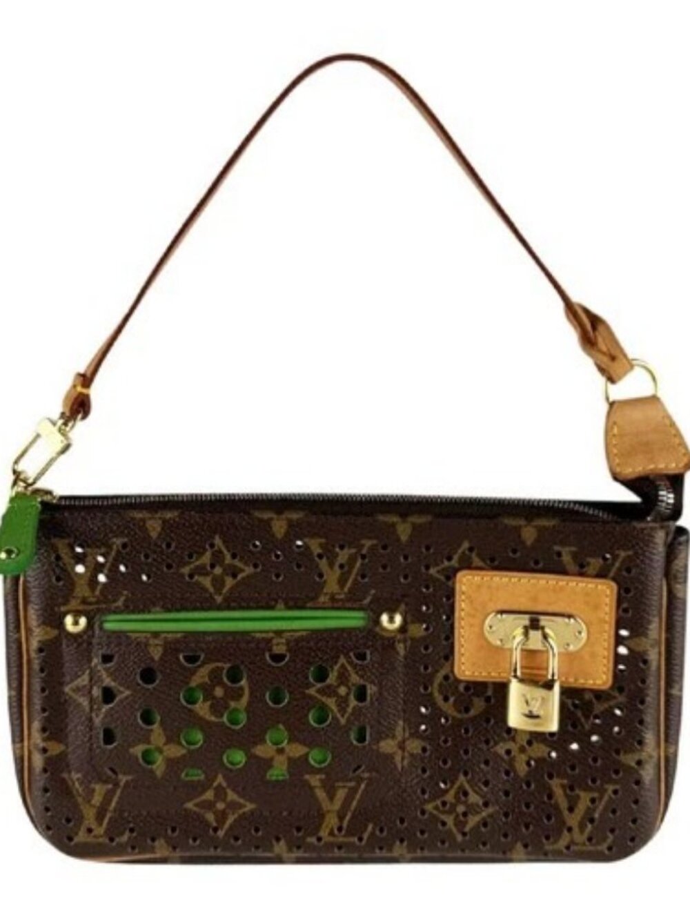 Auth LOUIS VUITTON Monogram Perfo Pochette Accessories Handbag M95184 - z10574